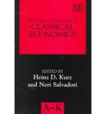 The Elgar Companion to Classical Economics