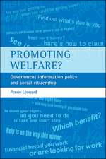 Promoting welfare? – Government information policy and social citizenship