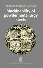 Machinability of Powder Metallurgy Steels