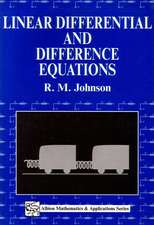 Linear Differential & Difference Equations