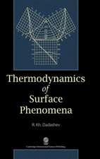 Thermodynamics of Surface Phenomena