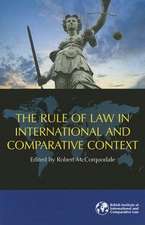 The Rule of Law in International and Comparative Context