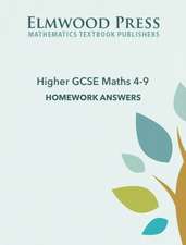 HIGHER GCSE MATHS 4-9 HOMEWORK ANSWER