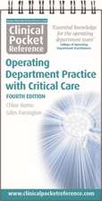 Clinical Pocket Reference Operating Department Practice