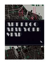 Art Deco New York Map