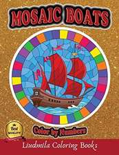 Mosaic Boats Color By Numbers