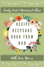 Recipe Keepsake Book From Nan