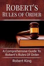 Robert's Rules of Order