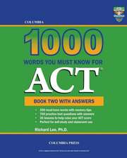 Columbia 1000 Words You Must Know for ACT: Book Two with Answers