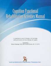 Cognition Functional Rehabilitation Activity Manual