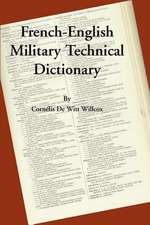 A French-English Military Technical Dictionary