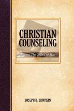 Christian Counseling; Healing the Tribes of Man