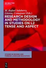 Research Design and Methodology in Studies on L2 Tense and Aspect