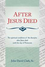 After Jesus Died: The Spiritual Condition of the Disciples After Jesus Died Until Pentecost Volume 1