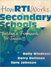 How RTI Works in Secondary Schools: Building a Framework for Success