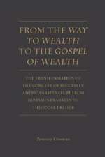 From the Way to Wealth to the Gospel of Wealth: The Transformation of the Concept of Success in American Literature from Benjamin Franklin to Theodore