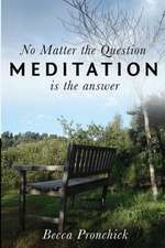 No Matter the Question, Meditation Is the Answer