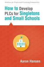 How to Develop Plcs for Singletons and Small Schools