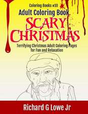 Adult Coloring Book Scary Christmas