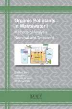 Organic Pollutants in Wastewater I