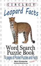 Circle It, Leopard Facts, Word Search, Puzzle Book