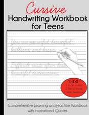 Cursive Handwriting Workbook for Teens