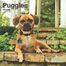 Puggles 2025 12 X 24 Inch Monthly Square Wall Calendar Plastic-Free