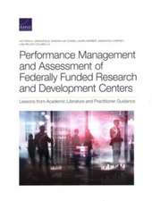 Performance Management and Assessment of Federally Funded Research and Development Centers