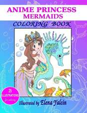 Coloring book ANIME Princess Mermaids