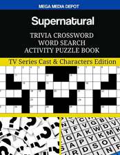 Supernatural Trivia Crossword Word Search Activity Puzzle Book