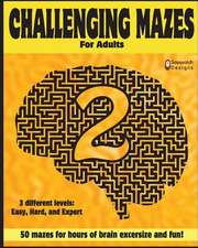 Challenging Mazes for Adults 2 by Sasquatch Designs