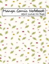 Manga Comic Notebook 8.5x11 Inches 110 Pages