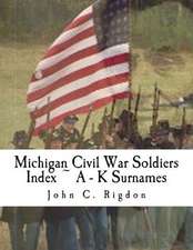 Michigan Civil War Soldiers Index a - K Surnames