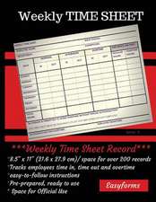 Weekly Time Sheet Series 3