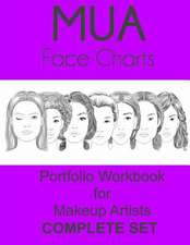 Mua Face Charts Portfolio Workbook for Makeup Artists Complete Set