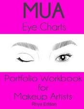 Mua Eye Charts Portfolio Workbook for Makeup Artists Rhya Edition