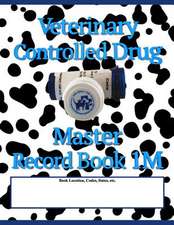 Veterinary Controlled Drug Master Record Book 1m