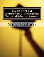 February 2012 CA Bar Exam