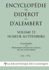 Encyclopedie de Diderot Et D'Alembert - Volume 11 - Humeur-Kuttenberg