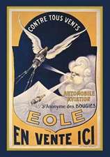 Carnet Blanc, Affiche Bougies Eole Automobile