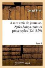 A Mes Amis de Jeunesse. Après-Soupa, Poésies Provençales Tome 1