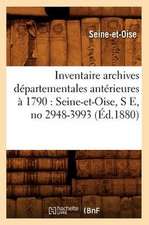 Inventaire Archives Departementales Anterieures a 1790