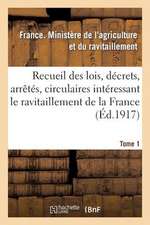 Recueil Des Lois, Decrets, Arretes, Circulaires, Rapports. T. 1: , Documents Interessant Le Ravitaillement de La France