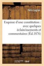 Esquisse d'une constitution