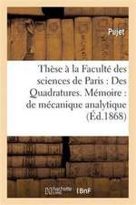 Thèse à la Faculté des sciences de Paris