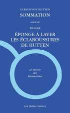 Sommation Suivie de Eponge a Laver Les Eclaboussures de Hutten