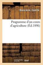 Programme d'un cours d'agriculture