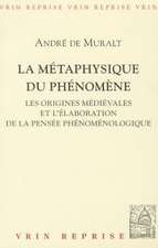 La Metaphysique Du Phenomene: Les Origines Medievales Et L'Elaboration de La Pensee Phenomenologique