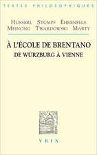 A L'Ecole de Brentano