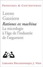 Rationes Ex Machina